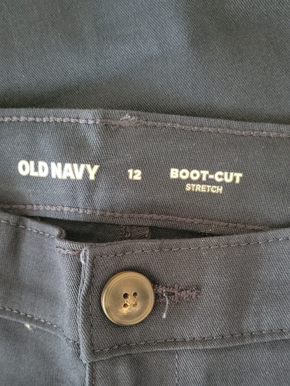 Old Navy Girl's Boot Cut School Uniform Pants, Navy, 12, NWT